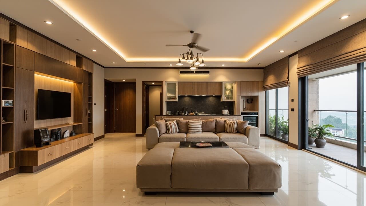 Contemporary residential architecture and interior